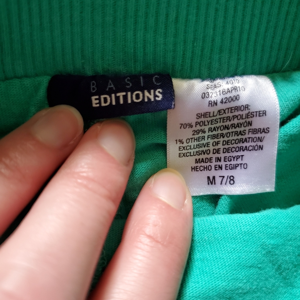 Basic Editions Pleated Skort - Picture 3 of 5